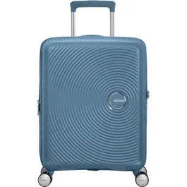 American Tourister Maleta de cabina Soundbox Spinner 55 cm 55x40x20 cm 4 ruedas Azul piedra